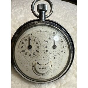 Vintage  - Junghans Stopwatch -  Made In Germany 7 Jewels Comes With Case As-Is